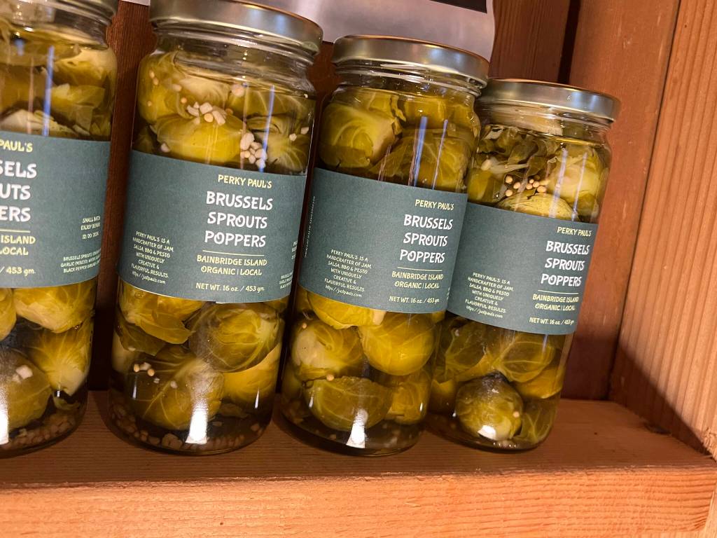 Perky Pauls pickled Brussels Sprouts are a fan favorite.