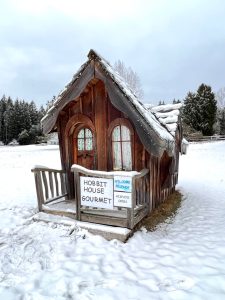 The Hobbit House Gourmet is a tiny produce stand filled with jams, sauces, pestos and pickled produce and is open 24 hours a day.