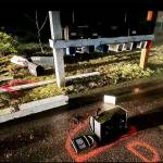 Mailbox on the ground dislodged from the post. Sheriffs Courtesy Photos