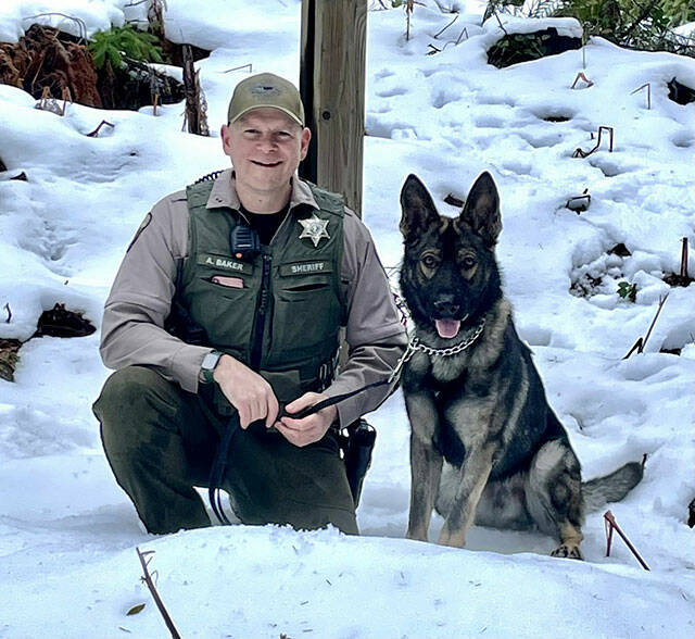 Deputy Baker and K-9 Odin.