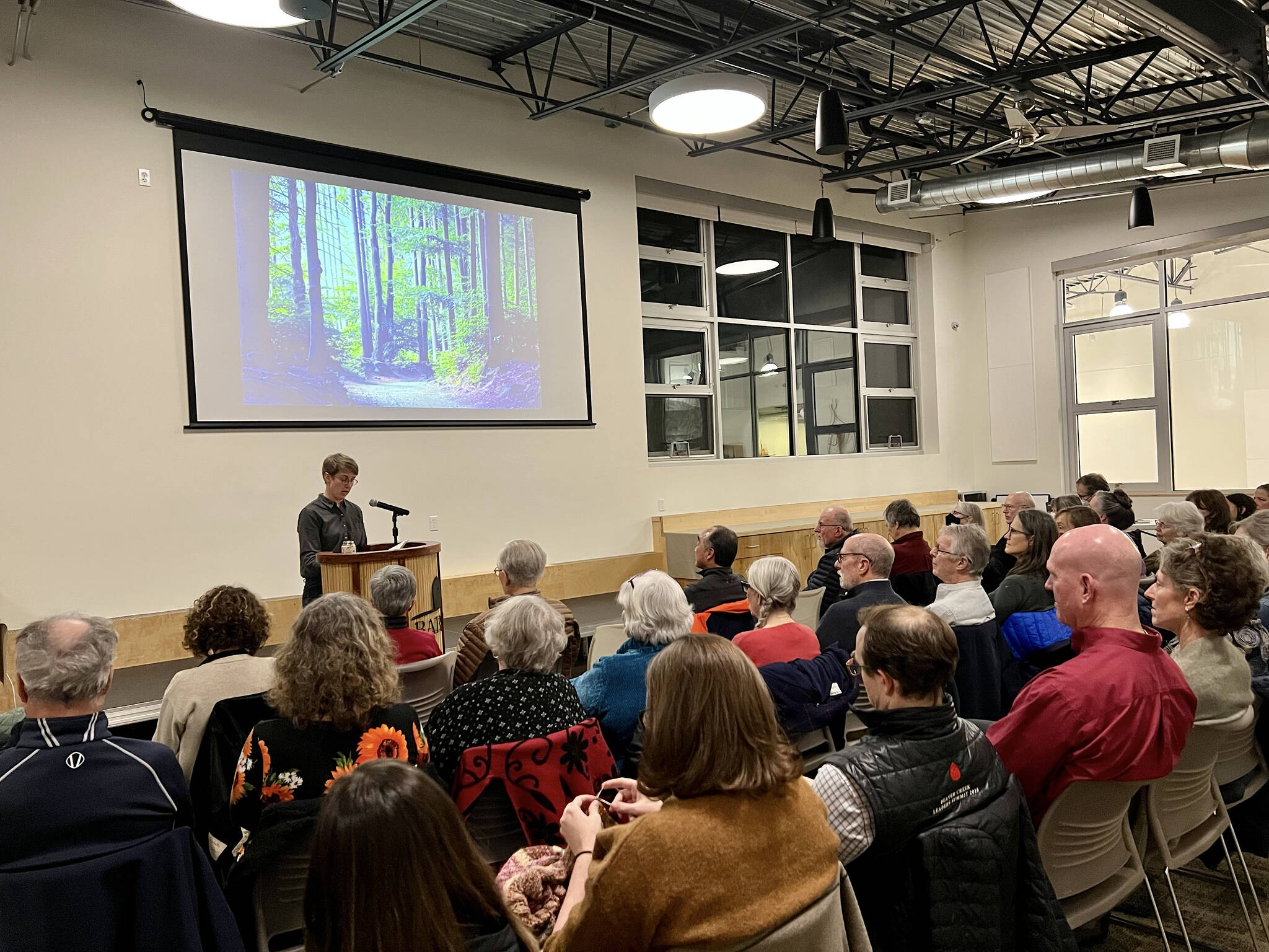 More than 75 people attended the first poetry event of the year at the BARN.