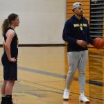 Zach Burnham has flipped the culture of Bainbridge girls basketball in his first season as head coach. Nicholas Zeller-Singh/Kitsap News Group Photos
