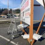 Elisha Meyer/Kitsap News Group
This smaller cart has nearly all identifying markers stripped from it, making it hard to know who the cart belongs to.