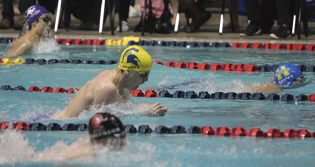 Jason Geddes of Bainbridge competes at state last year. File Photo