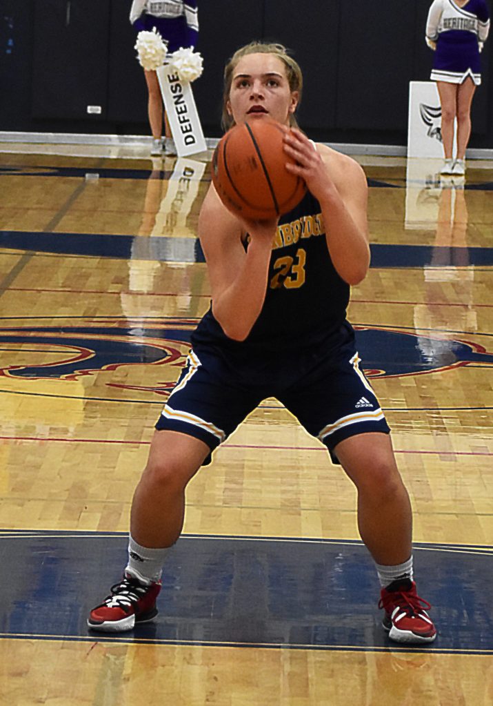 Sierra Berry nailed a pair of free throws for the Spartans.
