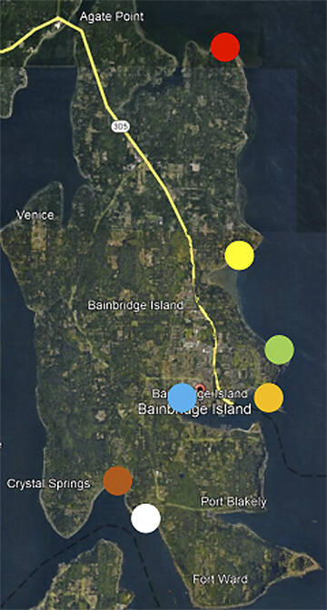 Areas of flooding concern. Courtesy Map