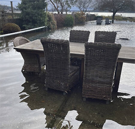 Flooding on Pleasant Beach Drive. Courtesy Photo