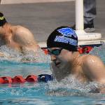 Benji Eudeline competes for Kingstons medley team.