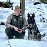 KCSO deputy Aaron Baker with K-9 Odin. Courtesy Photos