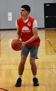 Bainbridges Cooper Benjamin finishes third in the three-point competition. Nicholas Zeller-Singh/Kitsap News Group Photos