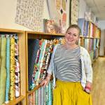 Piper Tupper, owner of Esthers Fabrics on Bainbridge Island.