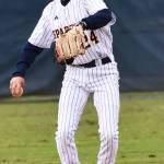 Spartan infielder McCrea Curfman throws out a North Mason batter.