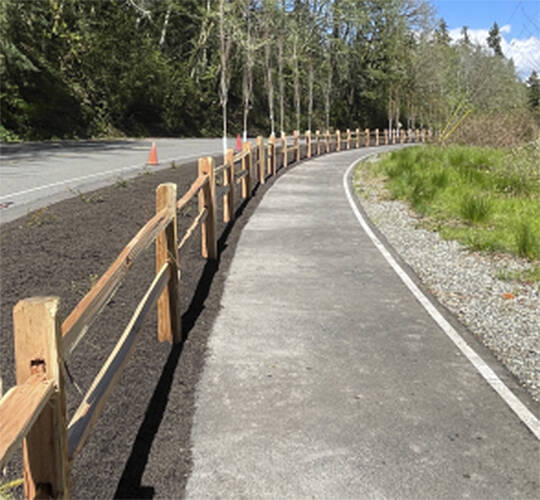 Bicycle and walkway improvements along Eagle Harbor Drive.