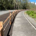 Bicycle and walkway improvements along Eagle Harbor Drive.