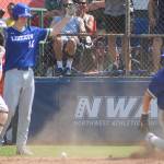 Liberty scores its last run easily at the plate.