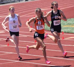 Central Kitsaps Audra Palmer finished fifth in the 1600 event at state. Nicholas Zeller-Singh/Kitsap News Group Photos