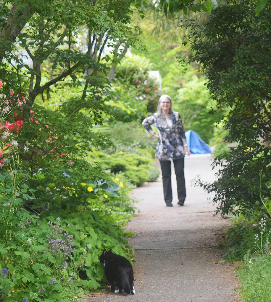 The co-housing development is in a natural setting.