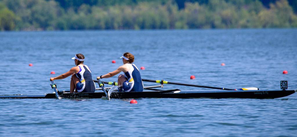 Addie Carleton and Hannah Cutler finished 18th in the nation in double.