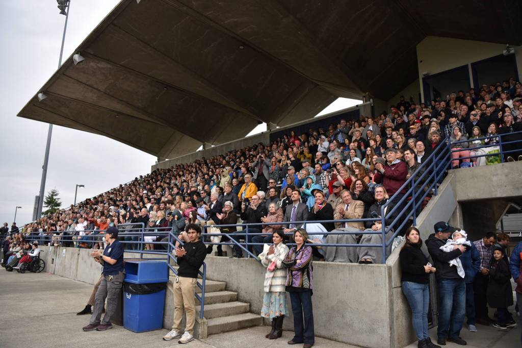 The stadium was filled with family and friends during the 2023 Commencement Ceremony at Memorial Field.