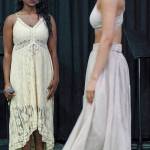 Lydia Olsen and Shalah Rose perform an interpretive dance at Juneteenth.