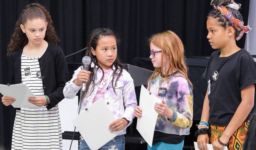 Children played a major role at the event as they are the future.