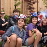 Young people at the parade who are watching also can enjoy it, too.