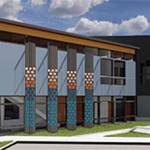 Justice center columns. COBI courtesy photos