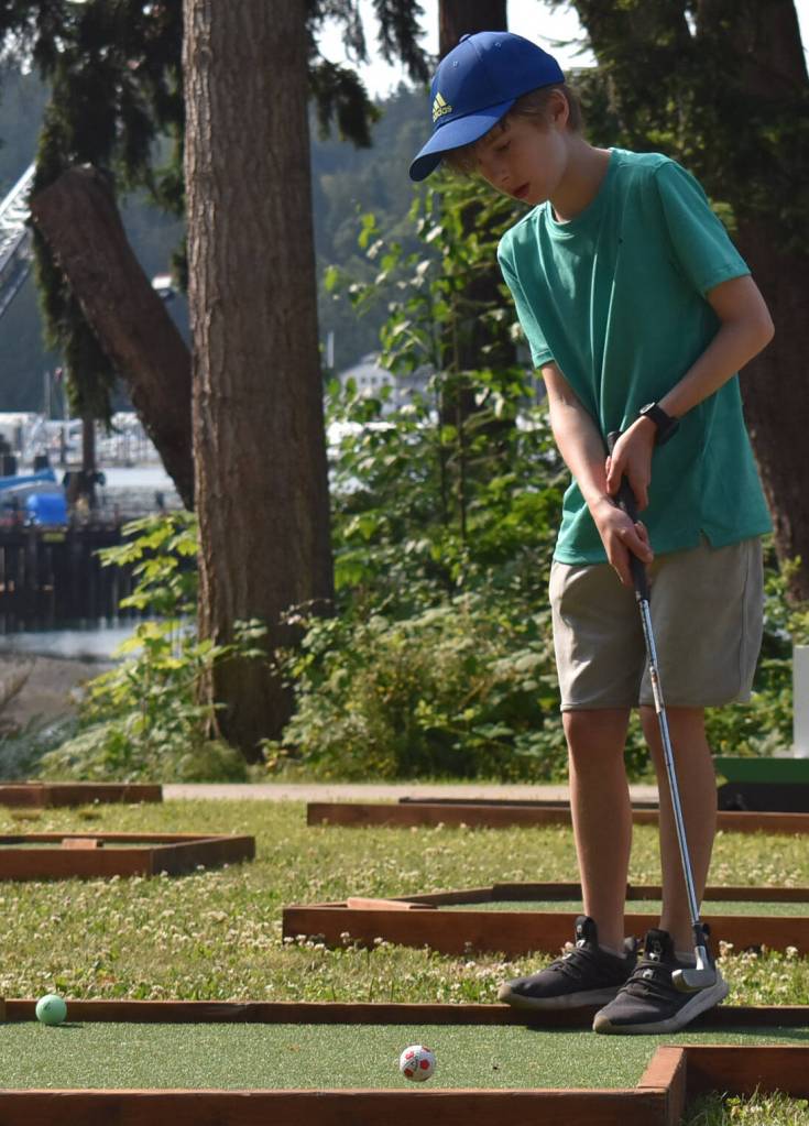 An area for kids included putt putt golf.