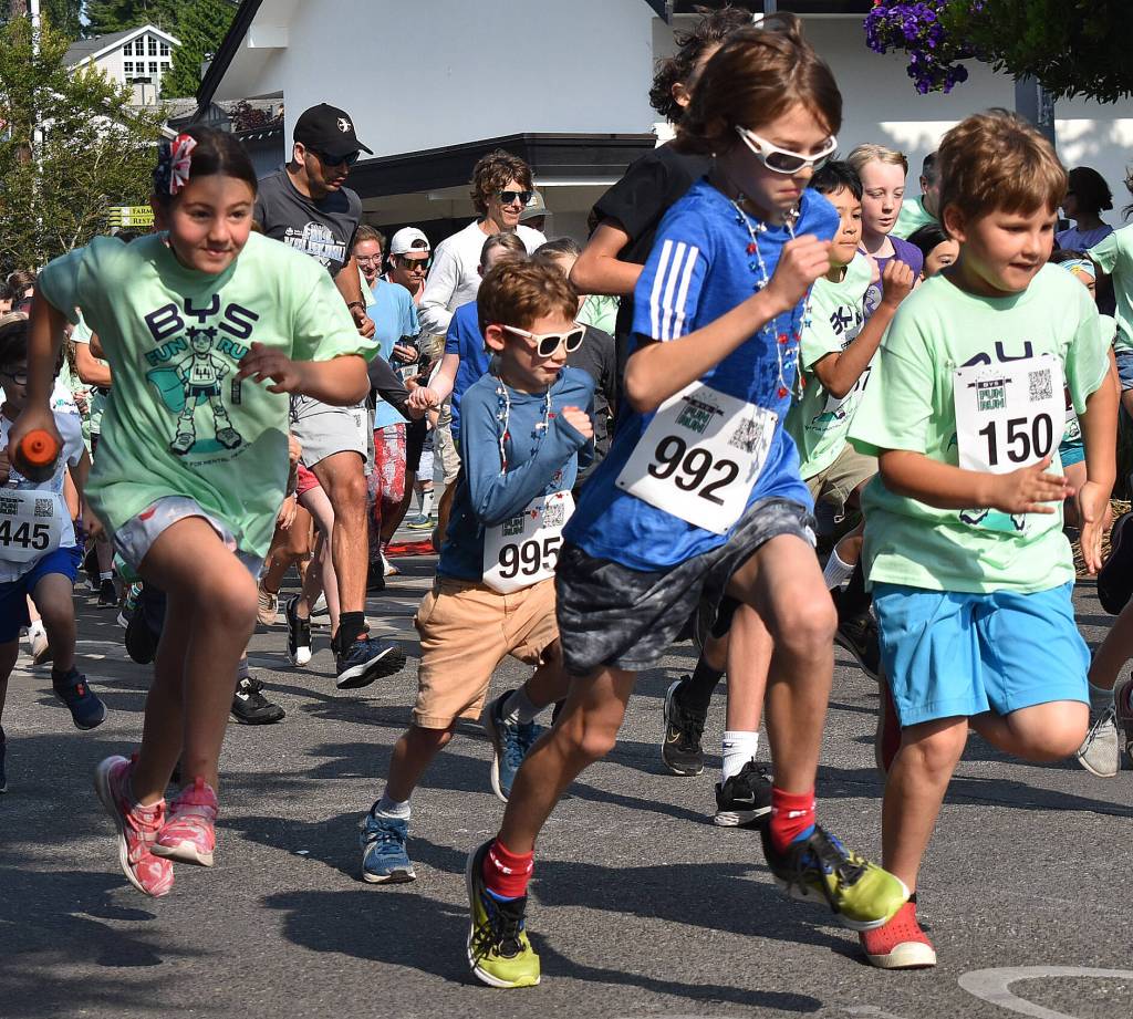 The BYS Kids Fun Run was a big hit at the event.