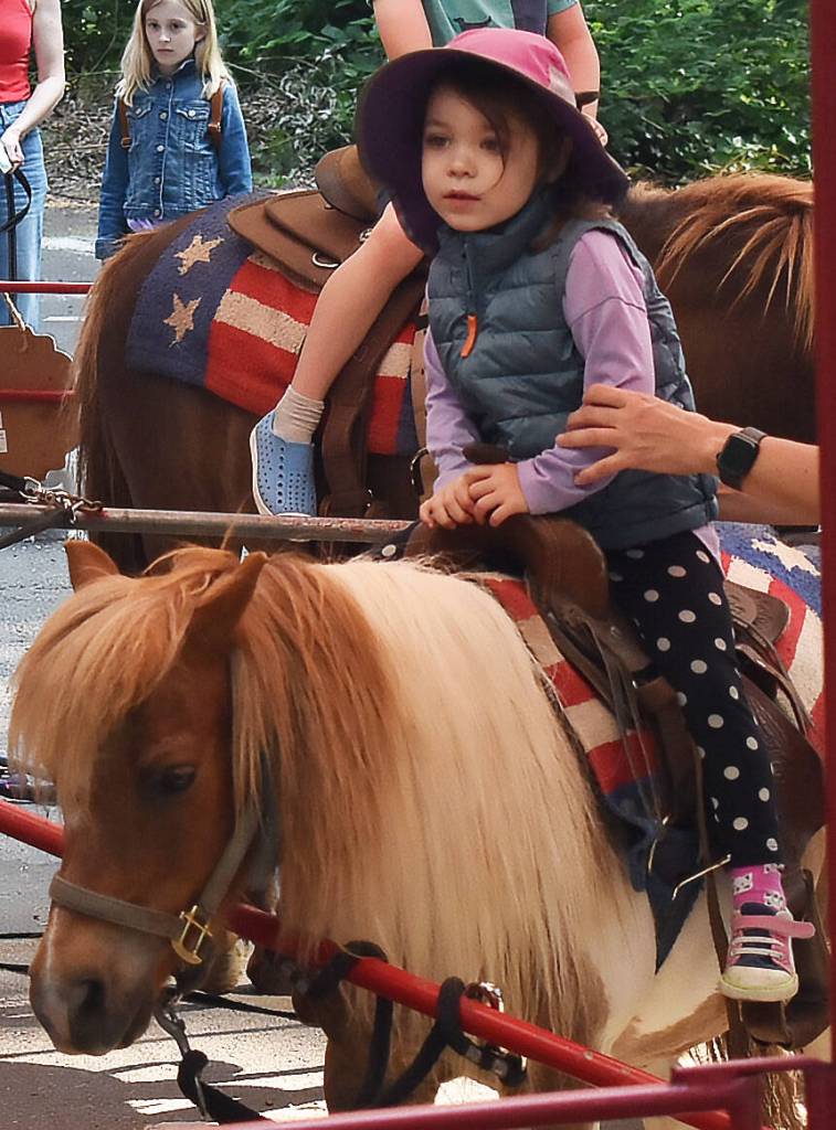 Pony rides are always a big hit at the BI 4th of July celebration.