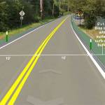 One way on both sides of the road.