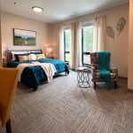 A one-bedroom model on display during the open house.