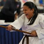 Pacific Fusion Martial Arts courtesy photos
Cristina Guadalupe earns a silver medal after coming off a recent MCL injury.