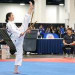 Pebbles Featherston won three gold medals at nationals.