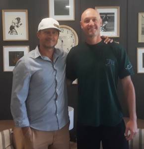 Nicholas Zeller-Singh/Kitsap News Group
Jon Brandt (left) and Nick Lyon run Ozone International on Bainbridge Island after playing baseball together at UCLA and in the minor leagues.
