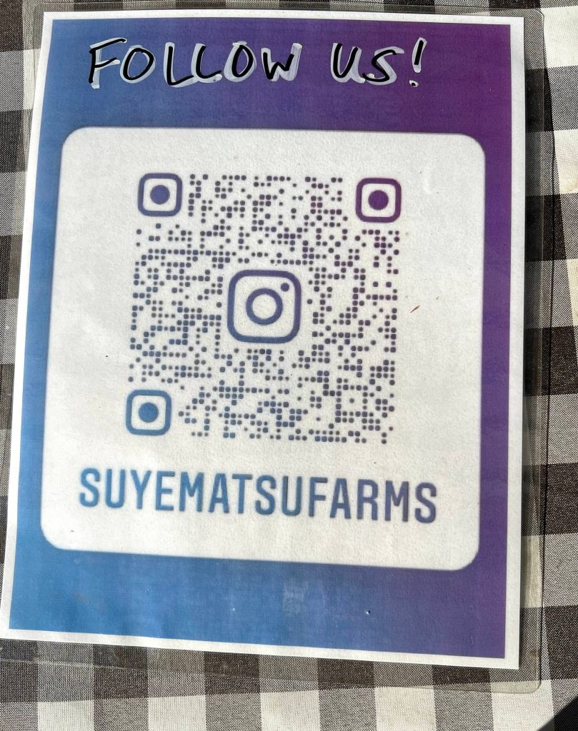 Many farm stands have a QR code payment option.