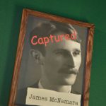 A portrait of James McNamara, one of the five men responsible for the bombing of the LA Times building in 1910 that killed 21 people and injured more than 100, hangs on the wall in the escape room.