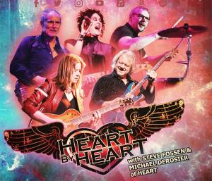 Steve Fossen on bass, upper left, and clockwise vocalist Somar Macek, drummer Michael DeRosier, guitarist Chad Quist and vocalist-keyboardist-guitarist Lizzy Daymont. Heart to Heart courtesy photo