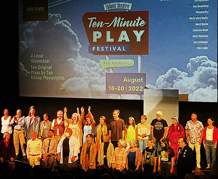 Island Theatre courtesy photo
Cast from a play in a previous 10-minute Festival.