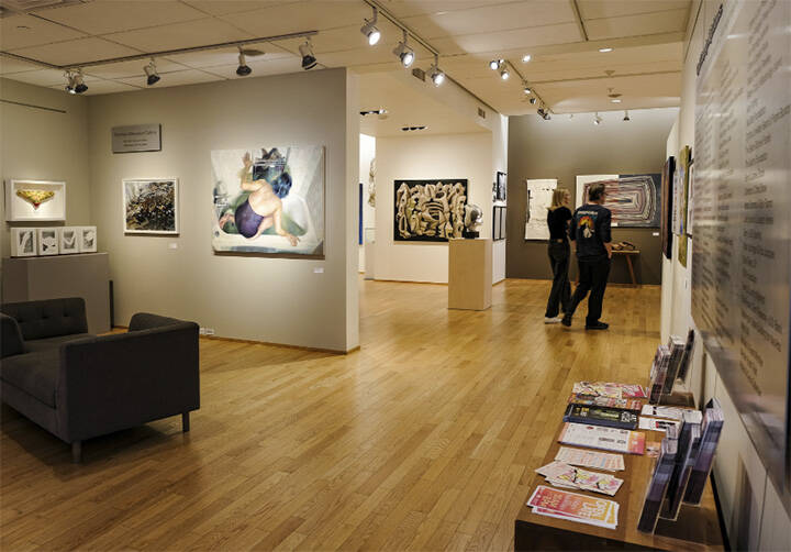 Inside BIMA onlookers were able to admire the art show.