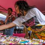 Damon Williams/Kitsap News Group Photos
Some very colorful jewelry was on display at one of the booths at the 10th-anniversary event of the Bainbridge Island Museum of Art.