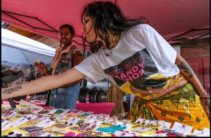 Damon Williams/Kitsap News Group Photos
Some very colorful jewelry was on display at one of the booths at the 10th-anniversary event of the Bainbridge Island Museum of Art.