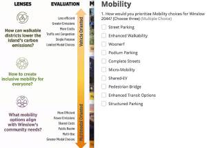 COBI courtesy graphics
This shows the voting form for the mobility picture chart.
