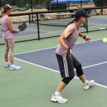 Stacy Shirley and Carol Wallack are playing with Aloha at the Founders Tournament on Bainbridge Island. Nicholas Zeller-Singh/Kitsap News Group Photos