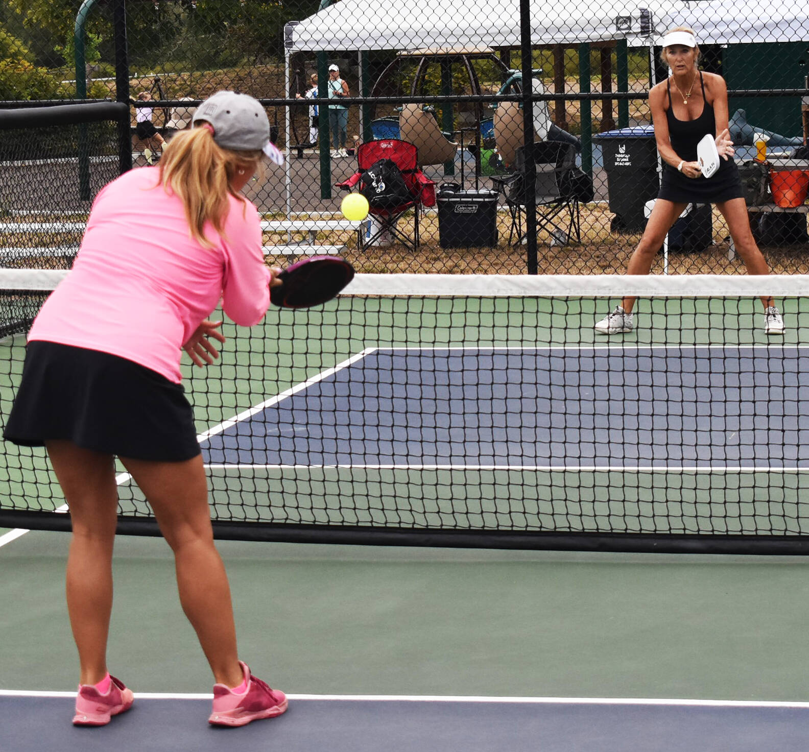 Nikki Jansen and Halliene Walker are enjoying their experience on Bainbridge Island since arriving.