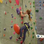 Nancy Treder/Kitsap News Group Photos
Summer camp students participating in the BI Parks & Recreation Climbing Camp at Insight Climbing & Movement Aug. 24 learned various rock climbing styles and concepts including bouldering and knot tying. Instructors guided climbers to improve their climbing and confidence through climbing games and activities with other peers.
