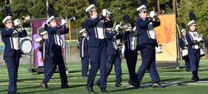 Nancy Treder/Kitsap News Group Photos
BHS band members perform their marching show titled 7 at Peninsula High School in Gig Harbor.