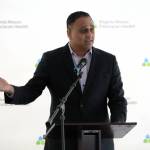 Elisha Meyer/Kitsap News Group
VMFH CEO Ketul Patel shares remarks about the new patient tower to be constructed at St. Michael Medical Center in Silverdale.