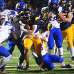Nicholas Zeller-Singh/Kitsap News Group Photos
Spartan Garrett Goade rushes for the final touchdown of the game.