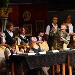 Dinner is served for guests in the Bainbridge High School Theater Club fall production of, Clue, a murder mystery set in a mansion where everyone is a suspect.